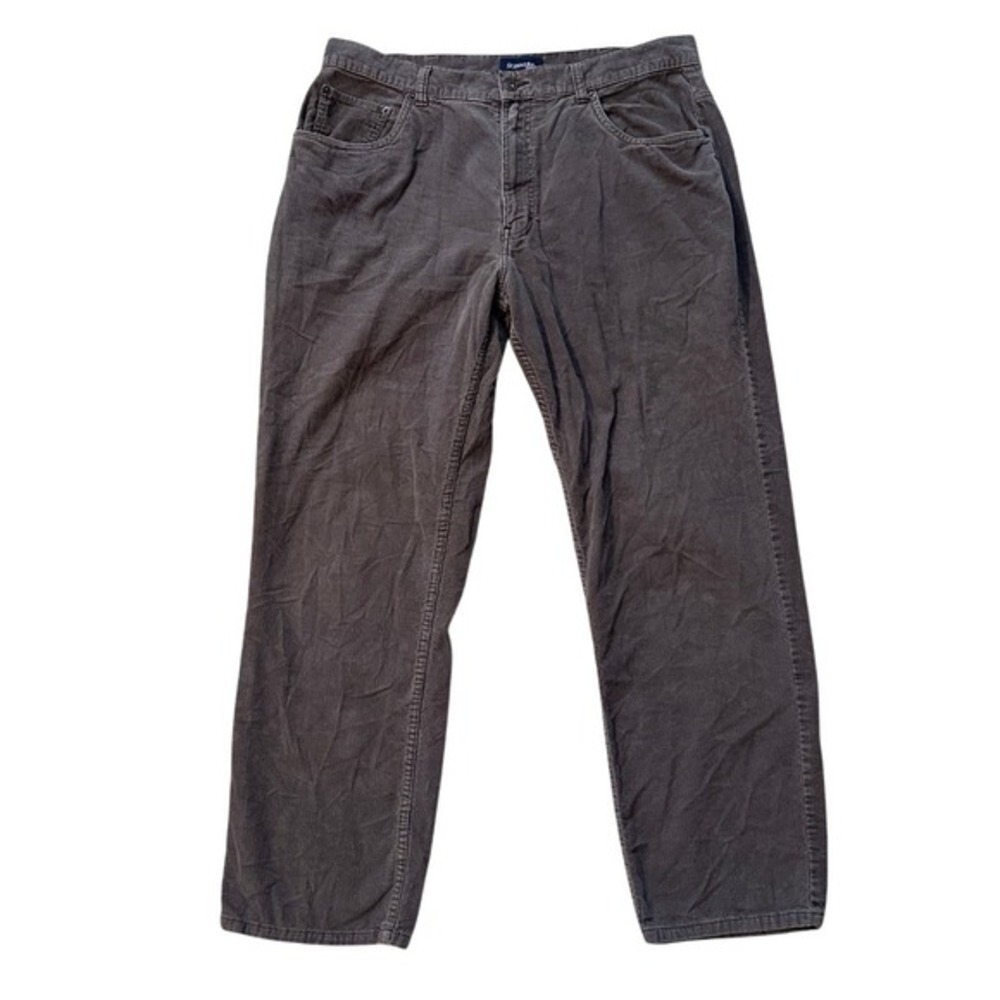 St. John's‎ Bay Corduroy Pants Relaxed Fit Casual Everyday Gray Mens 38x32